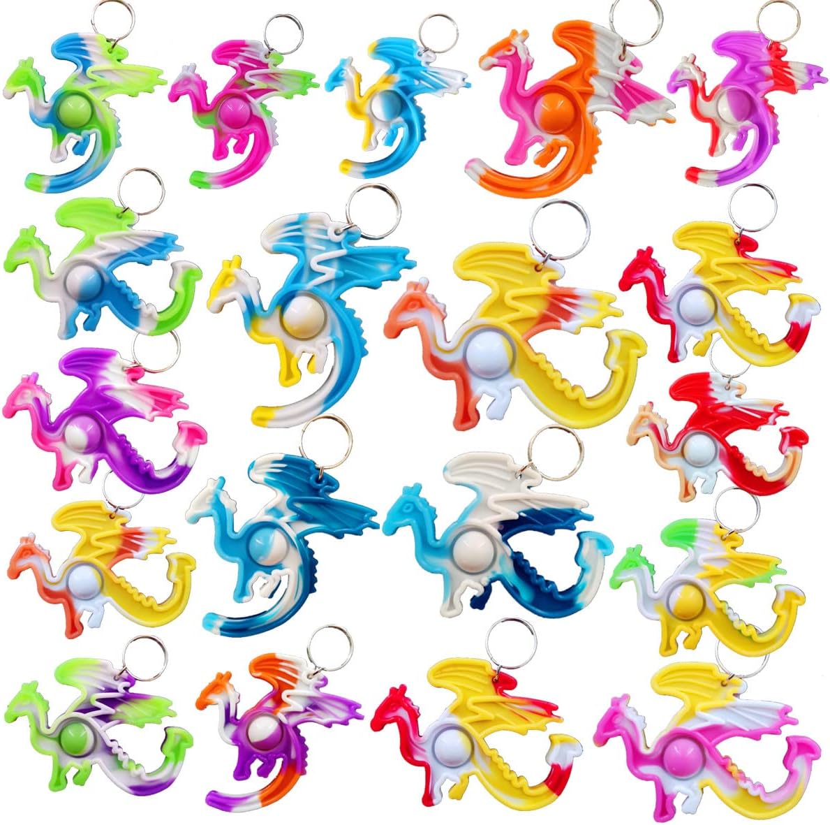 Amazon.com: HOZKEAP 30 Packs Bulk Dragon Raptor Backpack Mini Pop ...