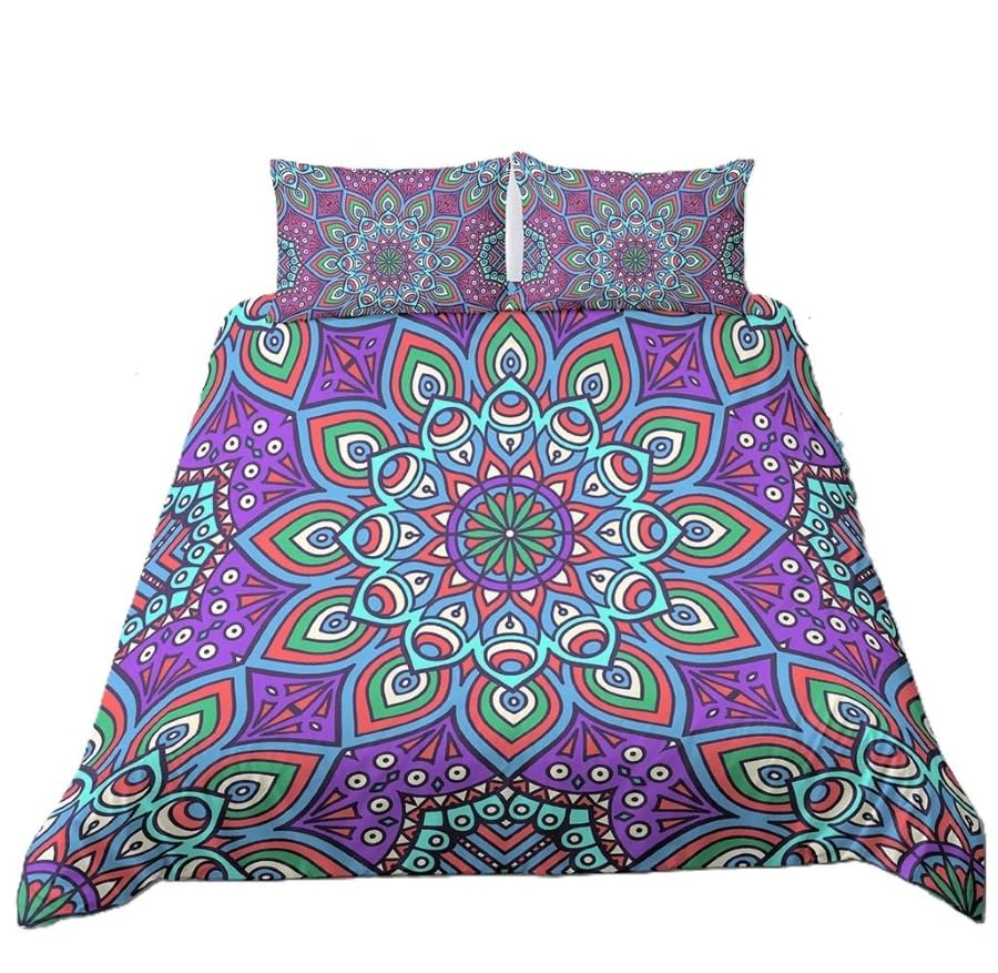 Housse de couette ethnique Mandala pour créer une ambiance bohème et zen dans votre chambre