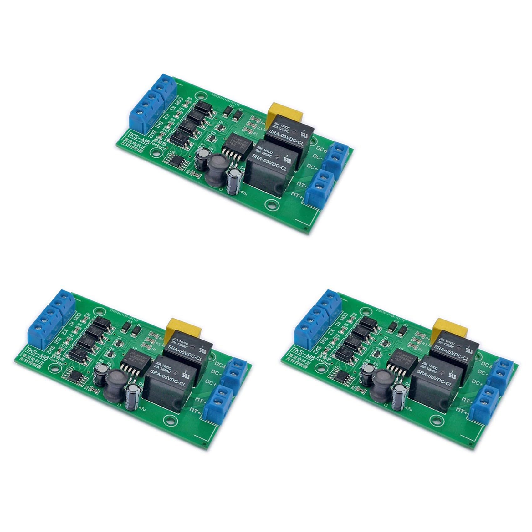 Jnchdghwa Green 3X Dc 6V 12V 24V Motor Forward And Reverse Controller 20A High Current With Limit Relay Driver Lifting Control Board P0