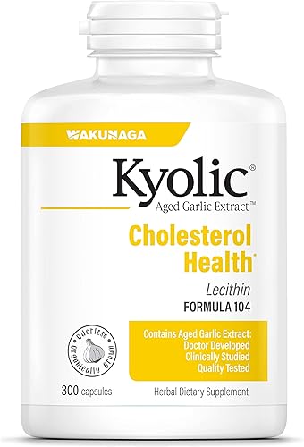 Kyolic Fórmula 104Aged Extracto de ajo Lecitina Colesterol Cápsulas 104-43 1 1