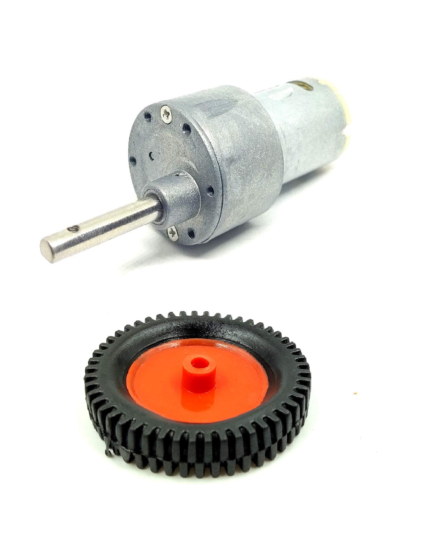 INVENTO 1pcs 12v 10 Kg-cm 10 RPM Side Shaft High Torque Geared DC Motor Heavy Duty with 75mm x 13mm Wheel for Robot Smart Car DIY (B083H3HV2Z) Amazon Price History, Amazon Price Tracker