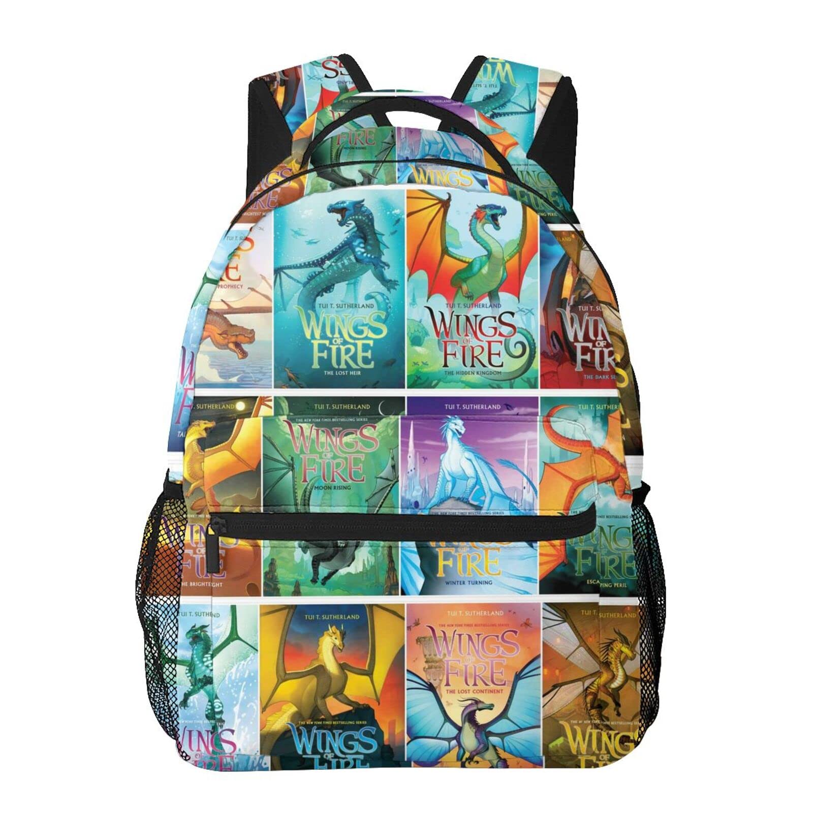 AugwcWings Of Fire Backpack For Girls Boys Cute Back Pack School Backpack Women Men School Book Bag Lightweight Laptop Bag Daypack