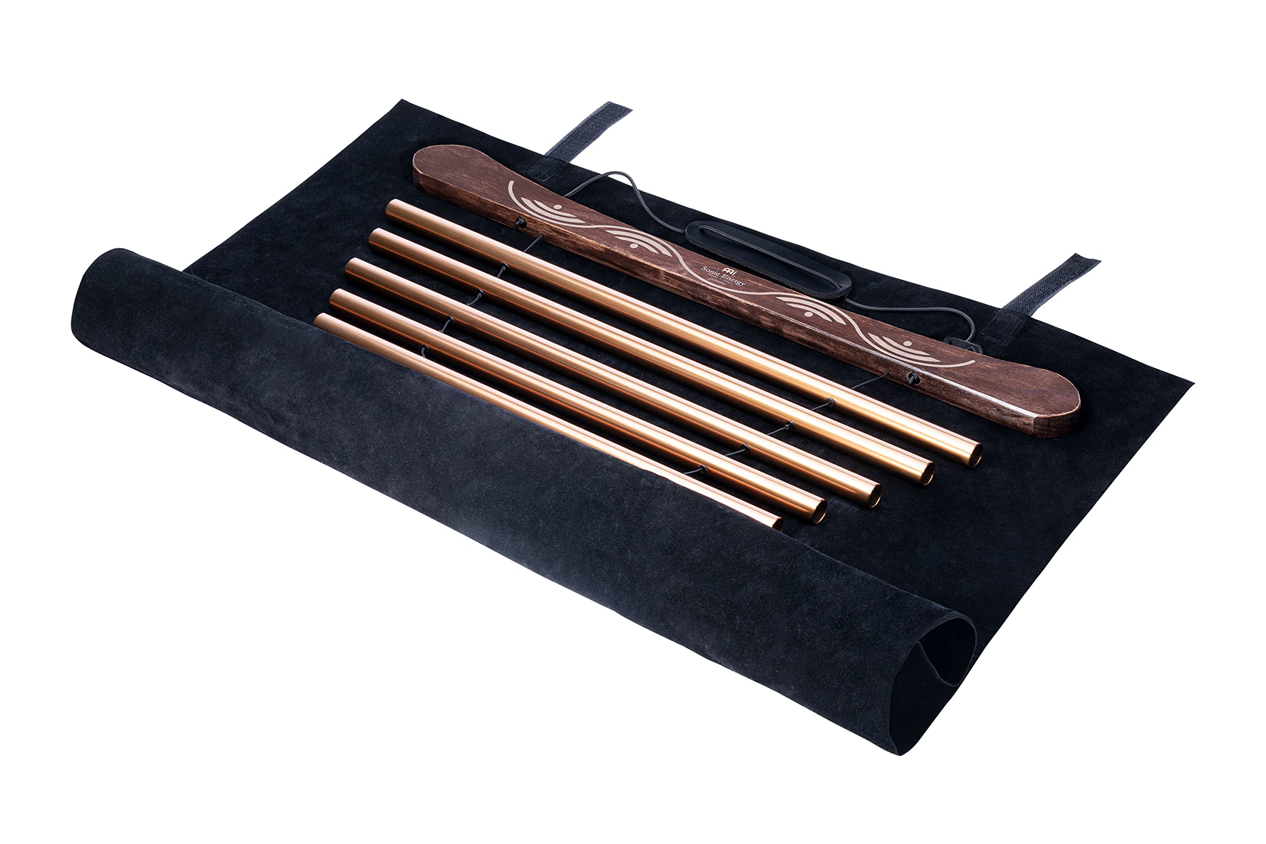 Sonic Energy Meditation Flow Chime – 10 Töne Klangspiel, G Dur, 440 Hz – Für Meditation und Therapie – Inkl. Tasche und Schlägel (MFC10GMAB)
