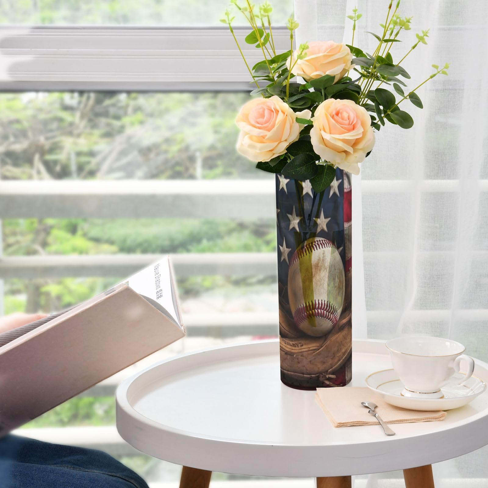 Amazon.com: ATTX Acrylic Flower Vase, Vintage Baseball Bat Vase