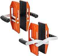 Vista 8 de Paquete de 2 abrazaderas de transporte de piedra de doble mano con revestimiento de goma negra, herramientas de elevación de paneles de granito