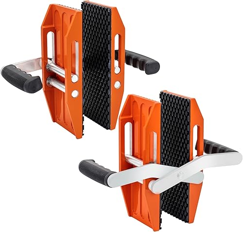 Miniatura 8 de SDRTOP Paquete de 2 abrazaderas de transporte de granito de doble mano, herramientas de elevaciÃ³n de 660 libras, abrazadera de transporte