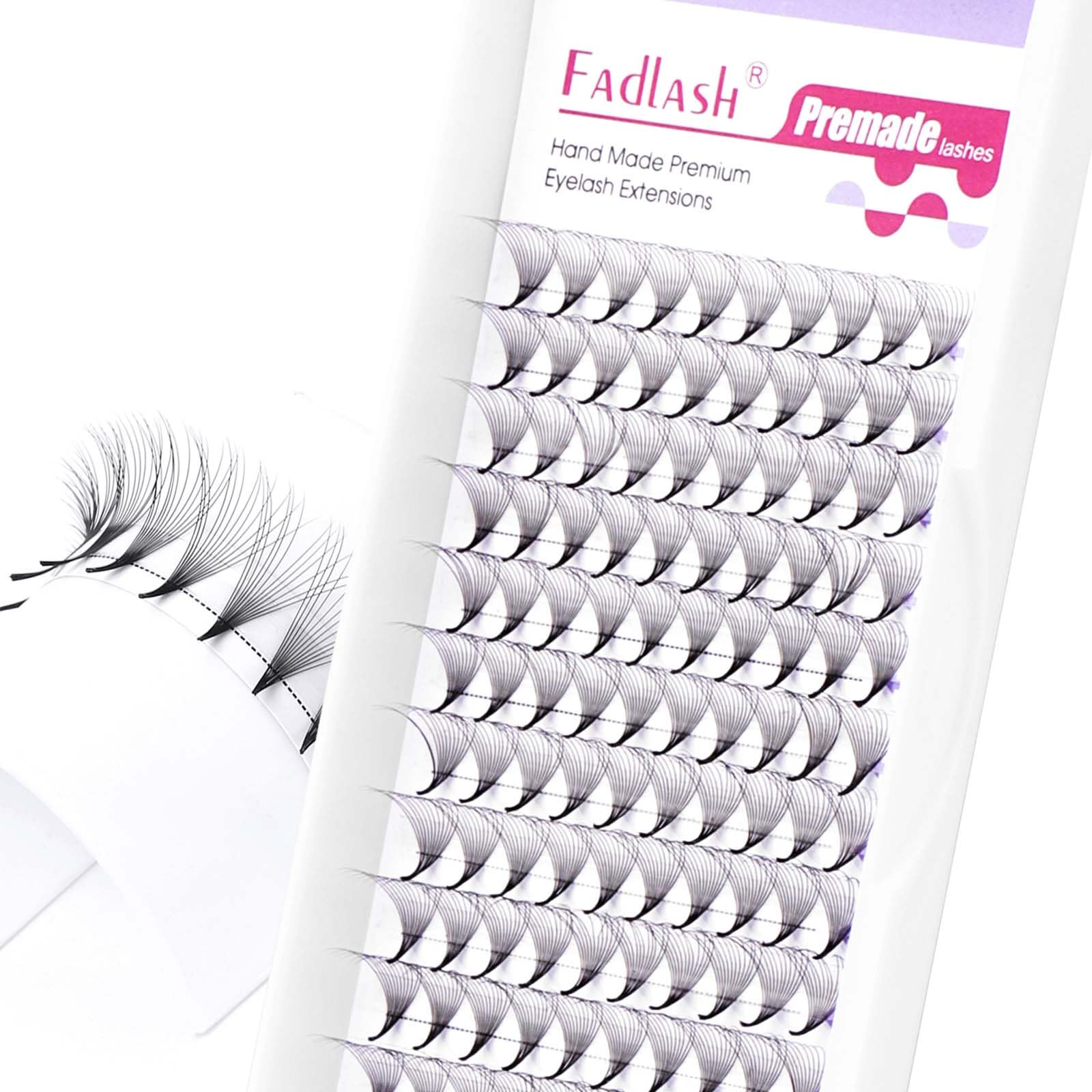 Volumen Ruso 10D 0.07mm C Curl 15mm Prefabricados Extensiones de Pestañas Volume Lashes Extension Ruso Pestañas — view 171
