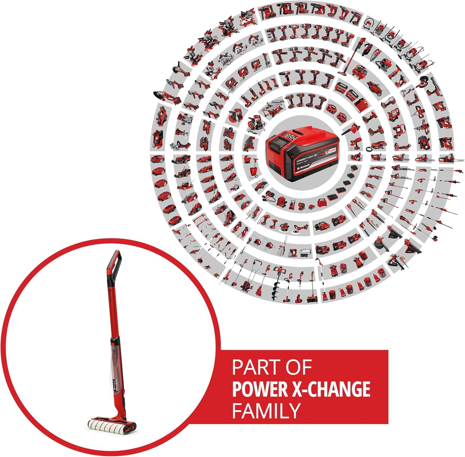 Einhell Akku-Hartbodenreiniger CLEANEXXO Power X-Change (18 V, 290 mm Bürstenwalze, BOOST-Modus, Selbstreinigungsfunktion, steuerbare Wasserzufuhr, ohne Akku)