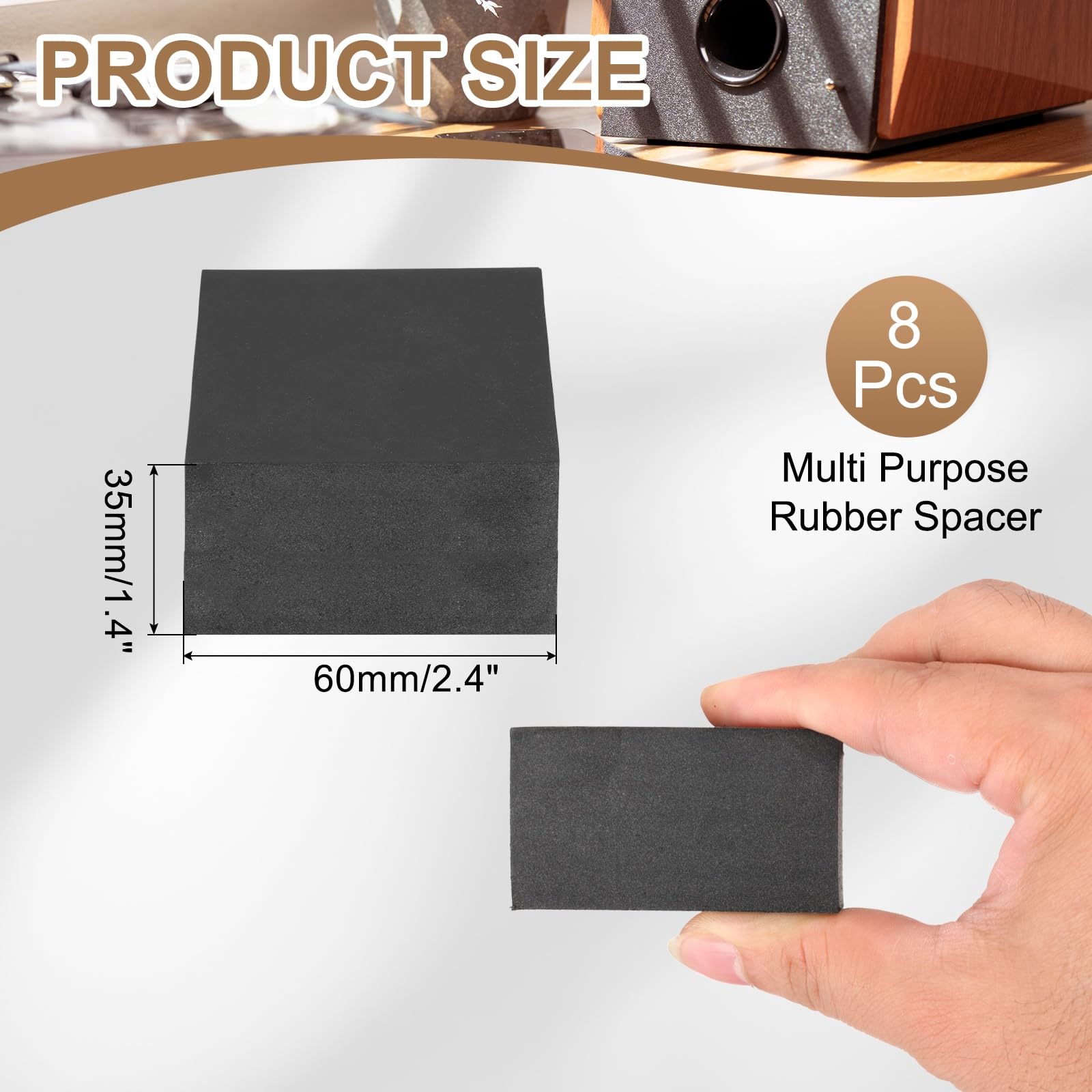 PATIKIL Rubber Solid Anti-Vibration Pads - Image 2