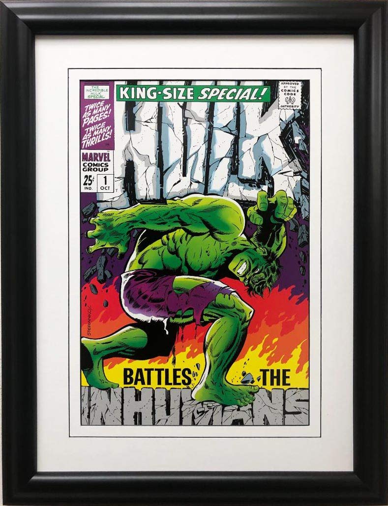 Amazon.com: Gallerygems Marvel Hulk Battles The Inhumans King Size