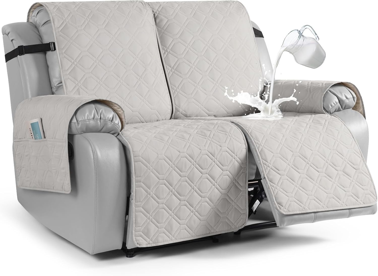 VANSOFY Waterproof Loveseat Recliner Cover, Sofa Covers 1