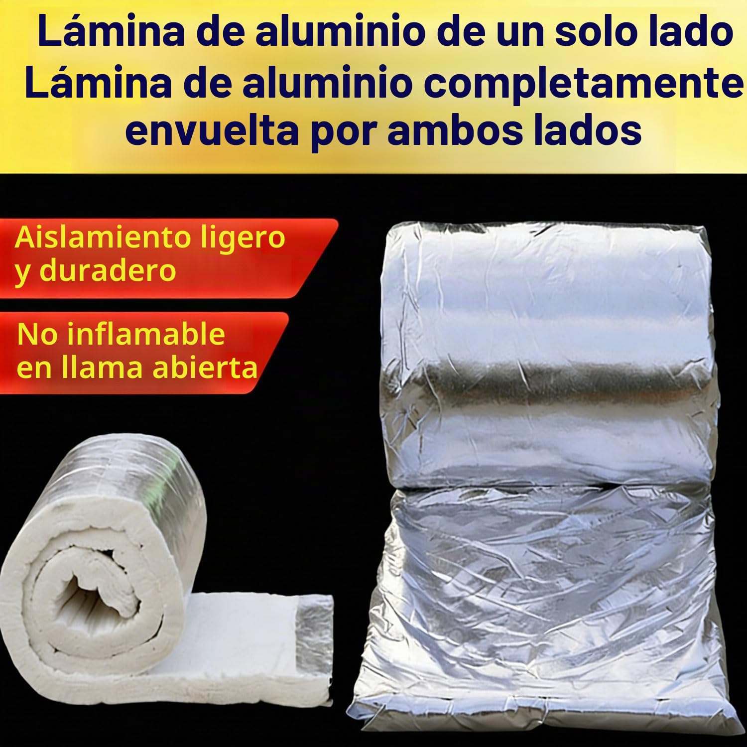 Manta aislante de fibra cerámica de alta temperatura ignífuga Manta de Aislamiento Silicato de Alta Temperatura incombustible Mat 10mm para Herrería Hornos(Size:61cm*15m)