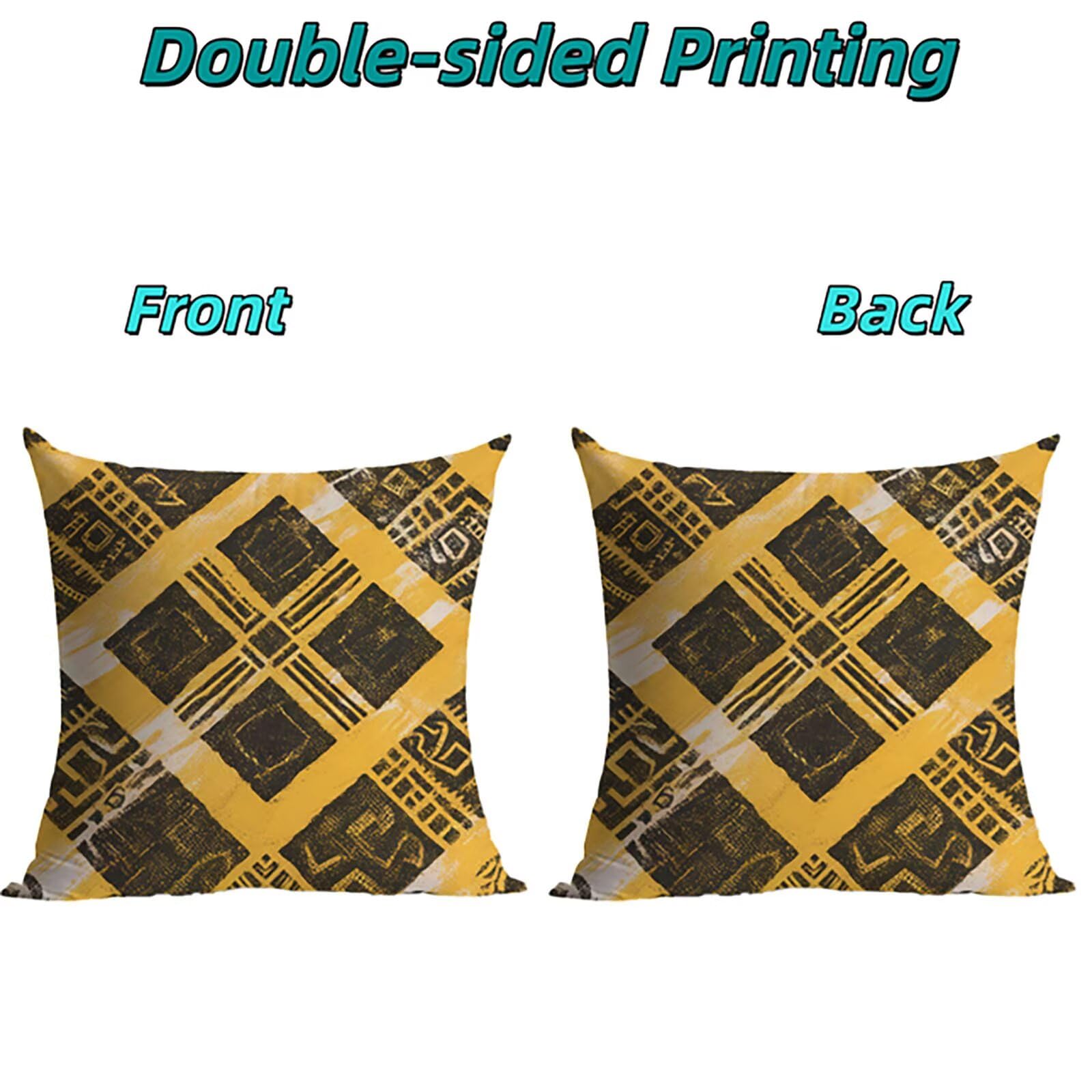 Kopfkissenbezug Black and Yellow Outdoor 60x60cm Kissenbezug THDZ-1812