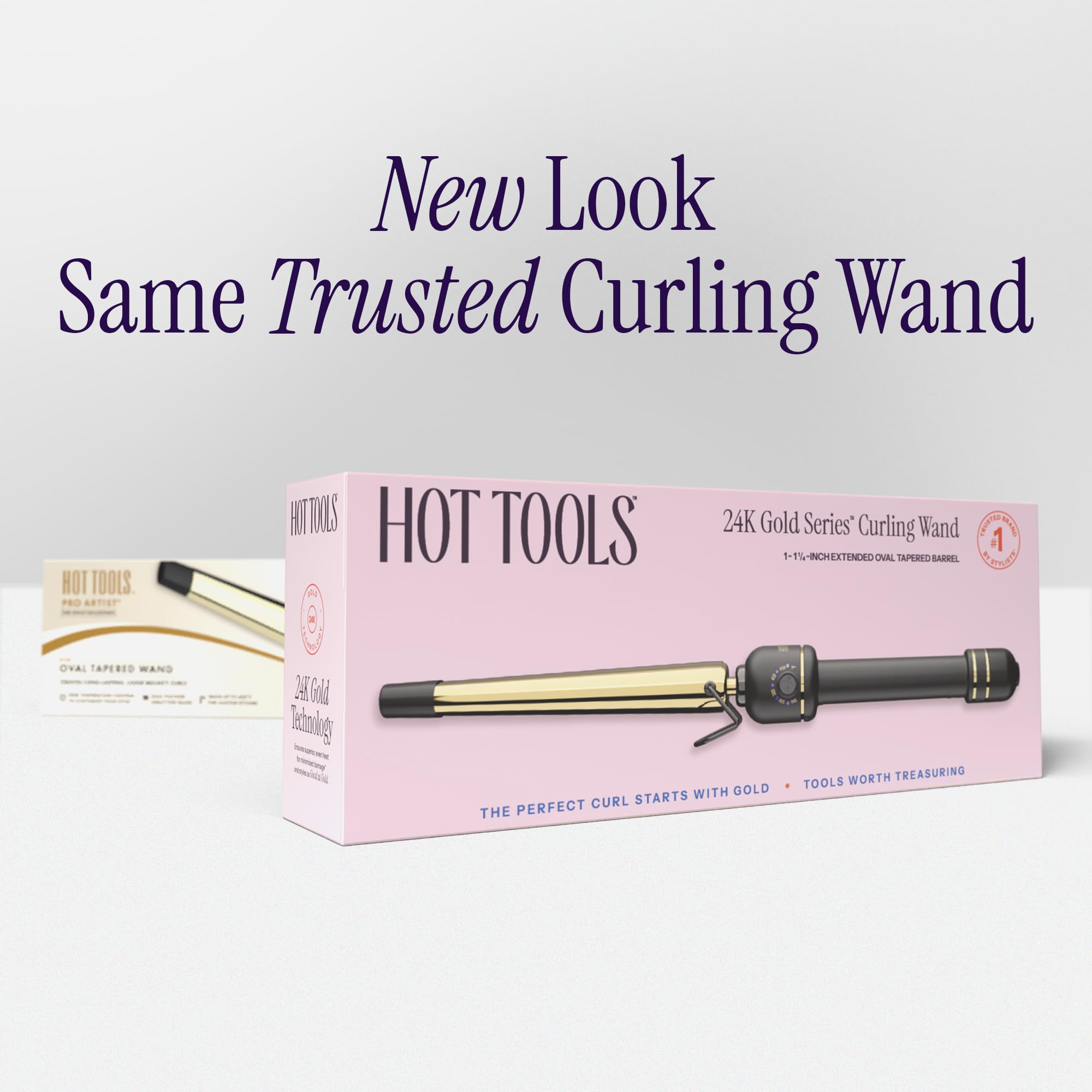 Hot Tools Pro Artist 24K Gold Extended Barrel Curling Wand