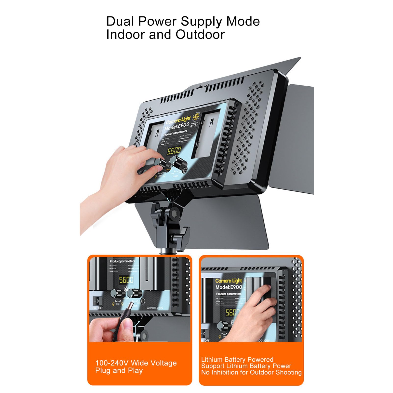 Amazon | LED ビデオライト 40W アルミニウム合金 3200 ～ 6500K 無