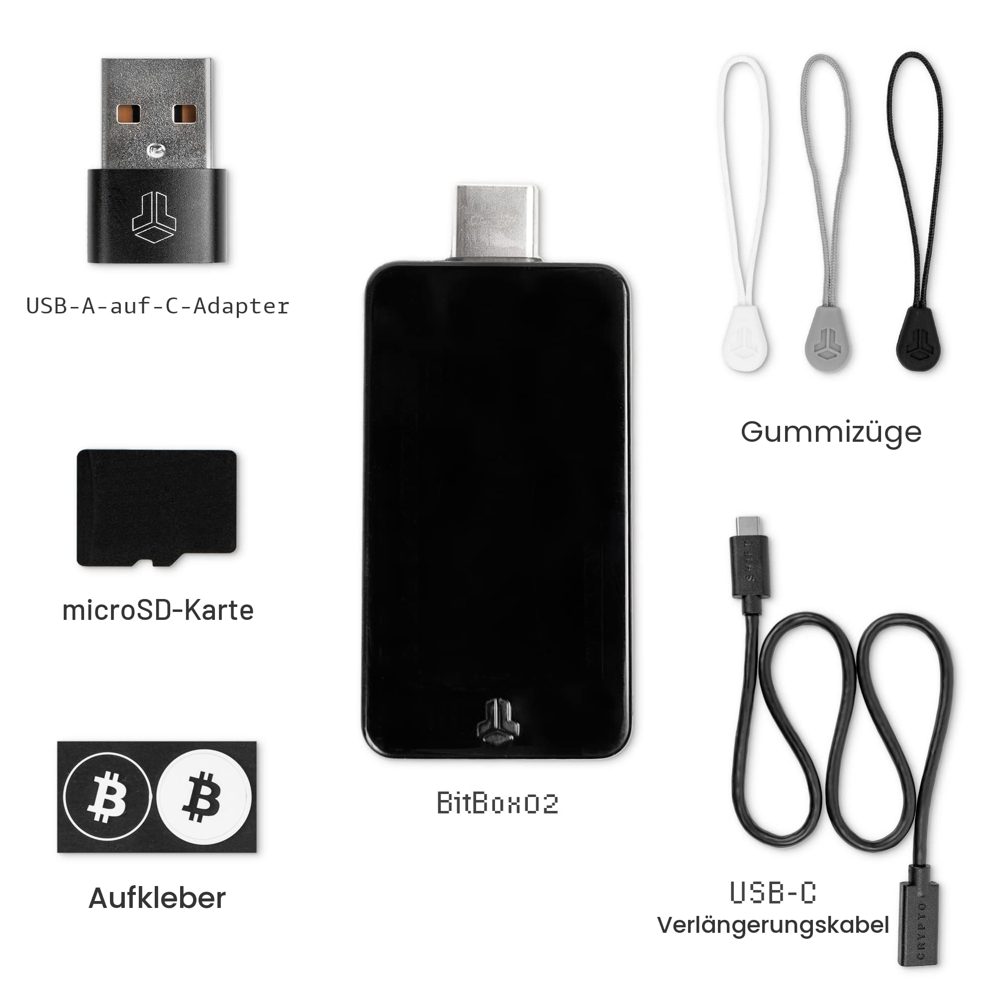 BitBox02 Wallet für Kryptowährungen: Bitcoin, Ethereum Plus 1500 Token - Schweizer Hardware-Wallet für sicheres Cold Storage - komplett auf Deutsch, mit Desktop und Mobile App