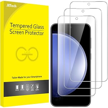 JETech Pack of 3 Screen Protectors for Samsung Galaxy S23 FE
