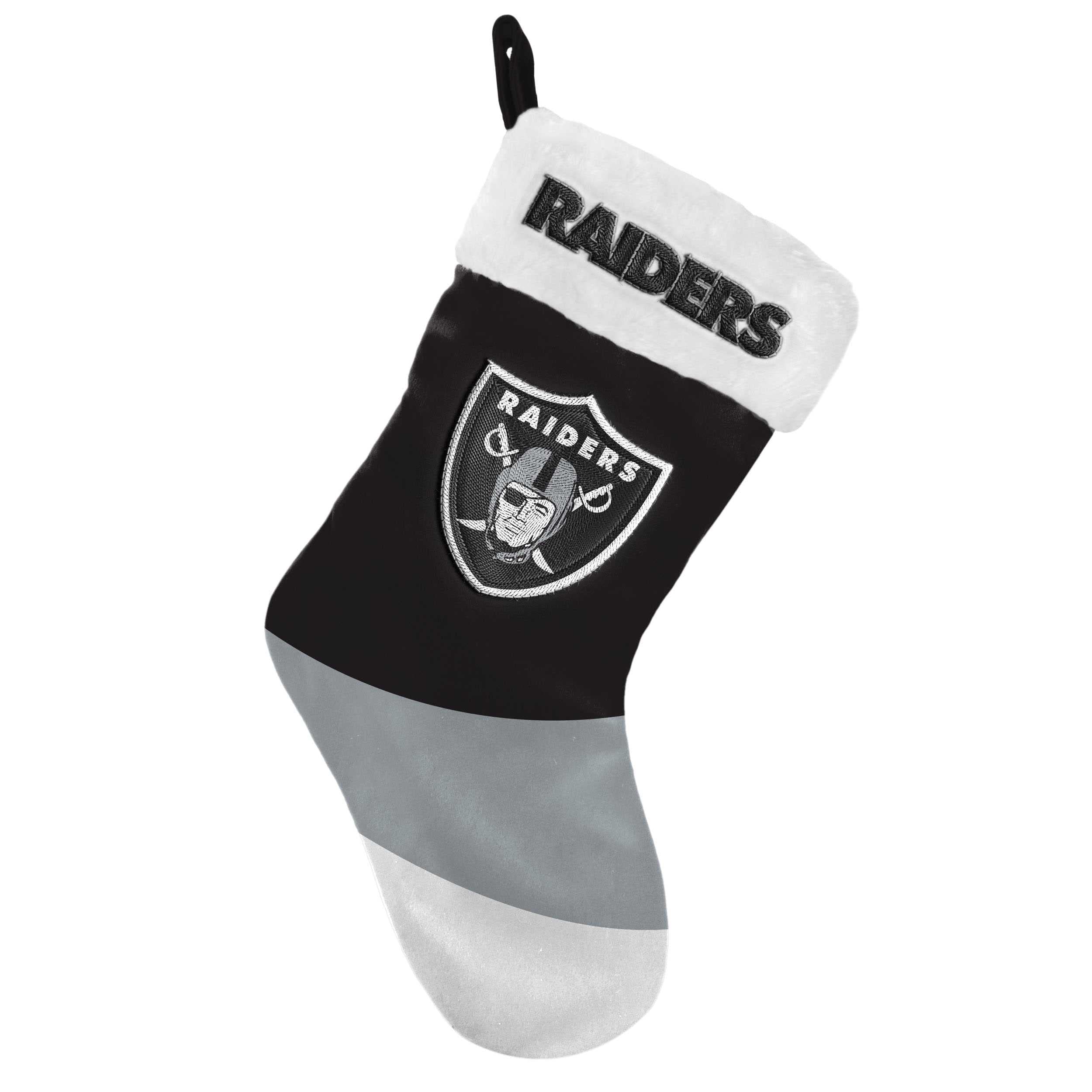 Foco Men's Stocking-Raiders-Black#30085 Las Vegas Raiders Nfl 2021 Colorblock Stocking - Stück