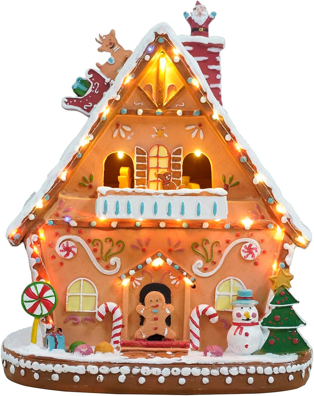 Amazon.com: Christmas Village House - Gingerbread House with LED Lights 