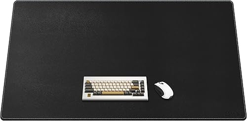 Miniatura 1 de CENNBIE Alfombrilla de escritorio de cuero, grande, 55.1 x 27.5 pulgadas, protector de escritorio, alfombrilla antideslizante extendida, alfombrilla
