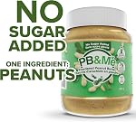 PB&Me poudre de beurre d'arachide sans sucre - Beurre d'arachide en poudre Pas de sucre pour les collations à faible teneur en calories, Protéine de poudre de beurre d'avoine pour les smoothies, Snack de poudre à arachides à faibles teneurs en glucides, 2lbs - C'est pas vrai.1-Pack)