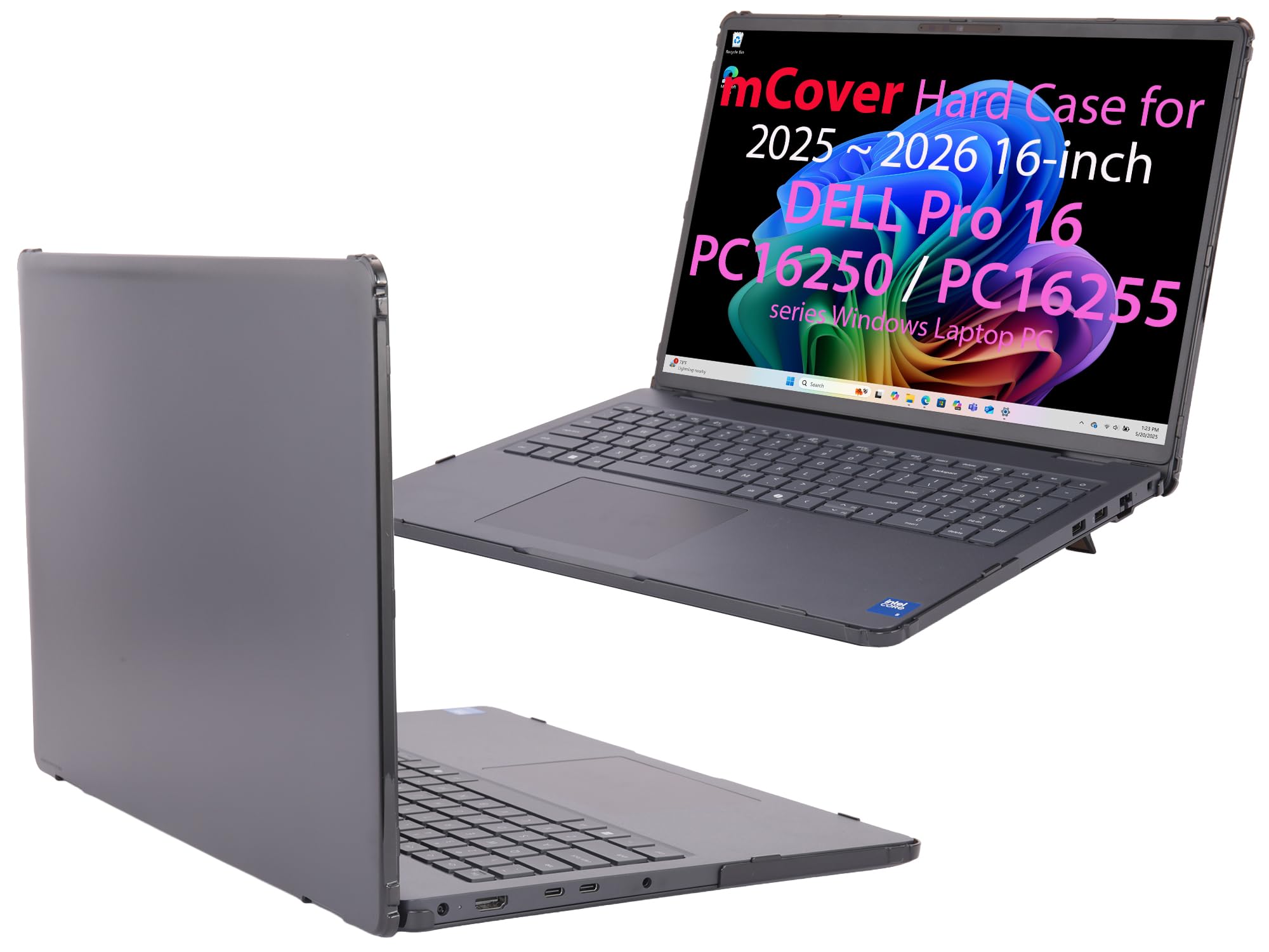 mCover Funda solo compatible con laptop Dell Pro 16 PC16250 / PC16255 Series Windows 2025-2026 de 16 pulgadas (no es compatible con ningún otro modelo Dell), color negro