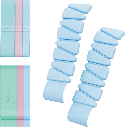 Miniatura 14 de BetterMe - Kit de viaje de pilates – Bandas de bucle de pilates, bandas de peso y resistencia – Kit de pilates portátil para mujer – Juego compacto