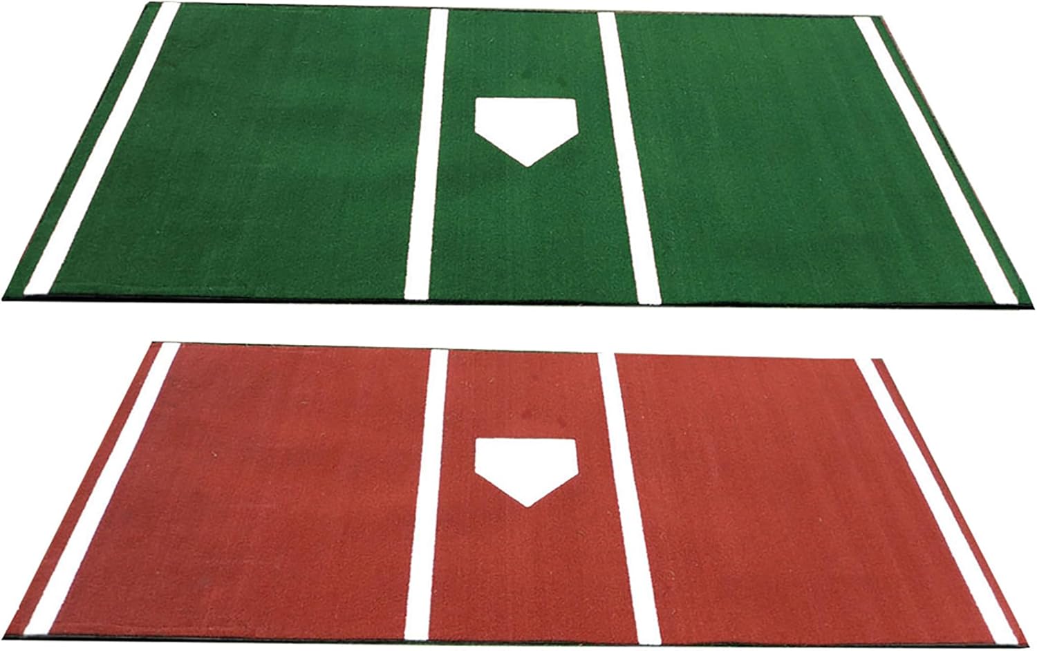 Cimarron Sports Outdoor Practice Pro 6x12 Home Plate Mat W Inlaid Home Plate - Clay