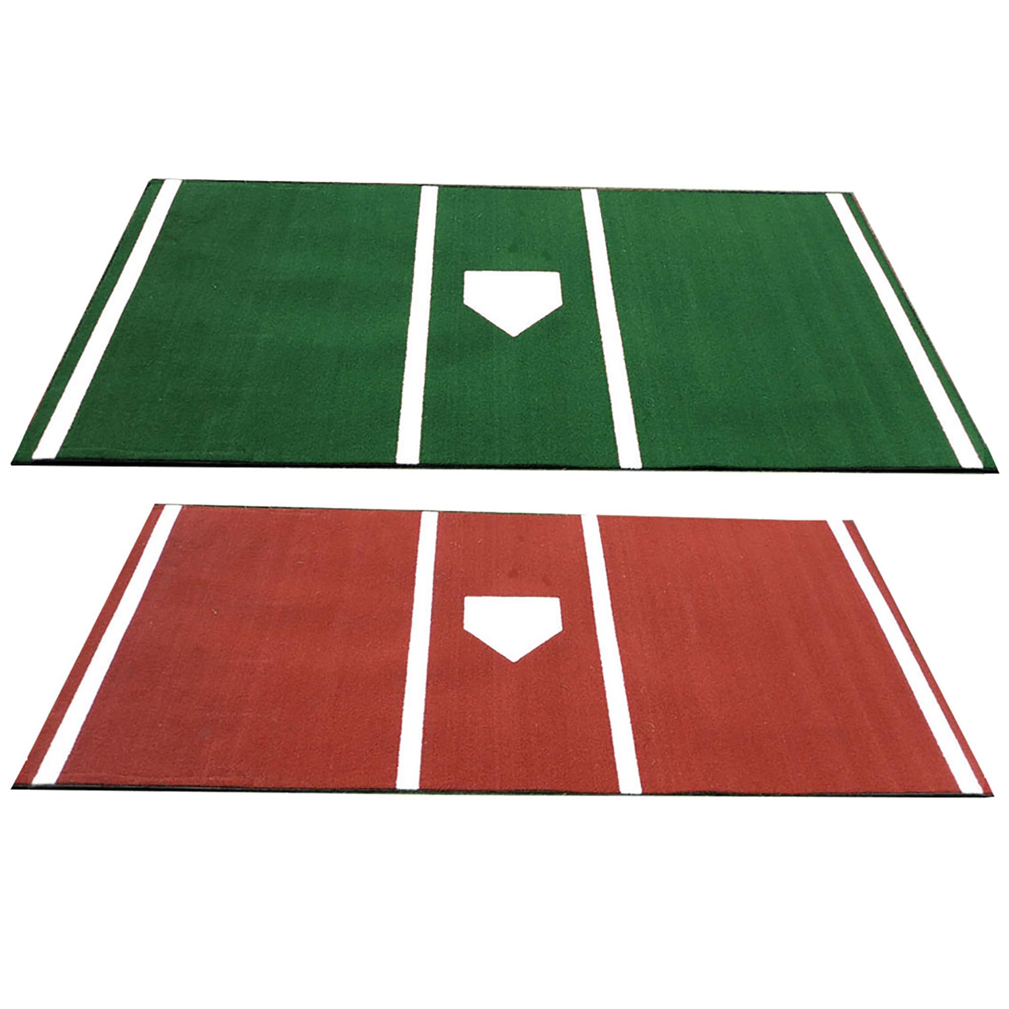 Cimarron Sports Outdoor Practice Pro 7x12 Home Plate Mat W Inlaid Home Plate - Green