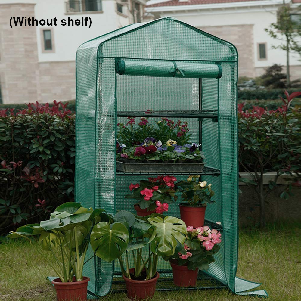 N/U Copertura per Serra da Giardino, Telo Imperabile per Mini Serra in Plastica con Cerniera per Pianta Fiore Erba da Balcone Terrazza Esterno Casa (Non Include Serra e scaffale) 160x70x50cm