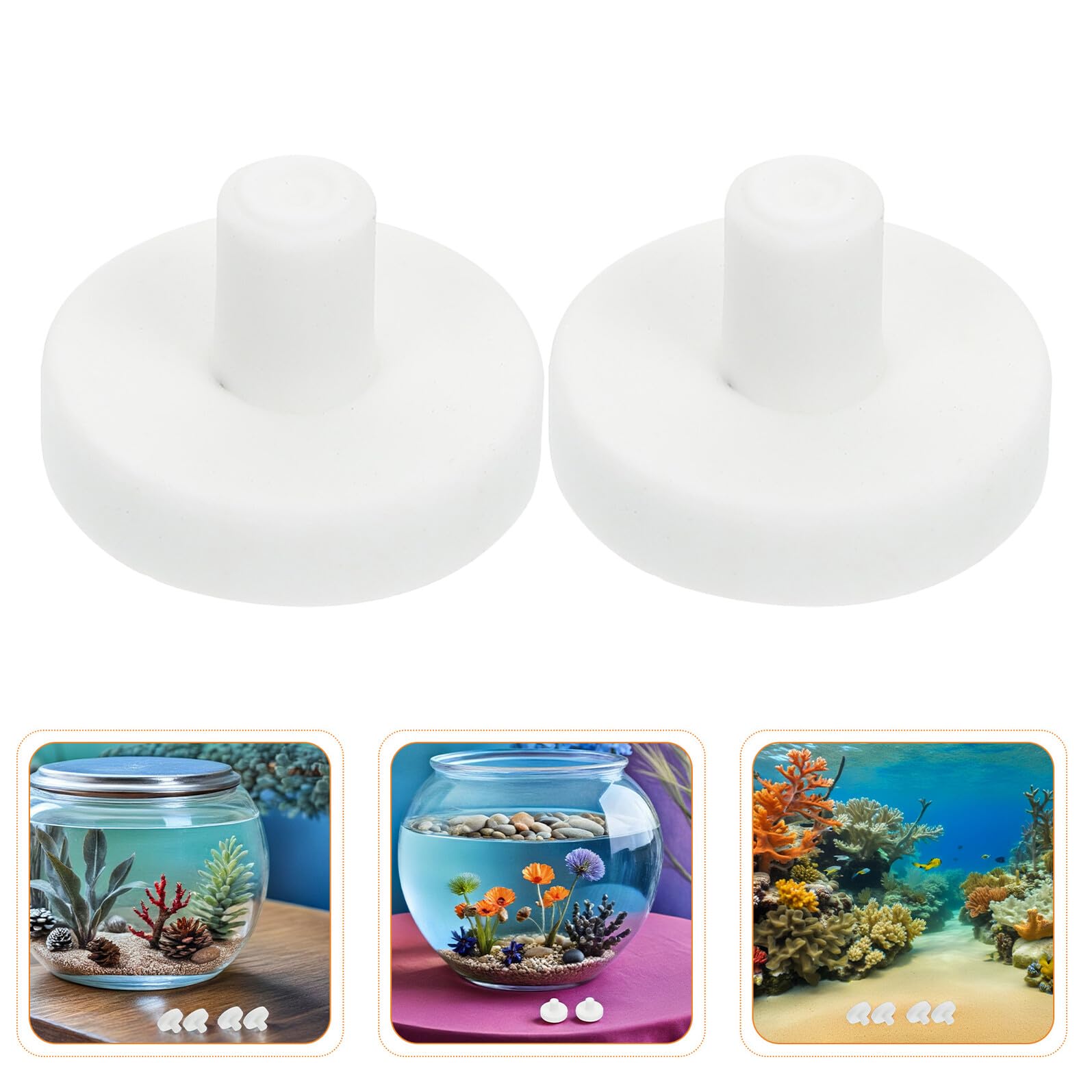 SHINEOFI Keramik Korallenhalter 60 Stück T Förmige Korallenbasis für Aquarien Meerwasser Korallenständer Langlebig Stabil für Korallenzucht