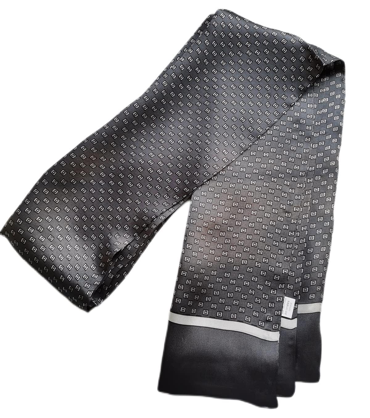 Foulard en Soie Vintage pour Homme, 100% Pure, Motif Classique, Double Couche, imprimé Gentleman