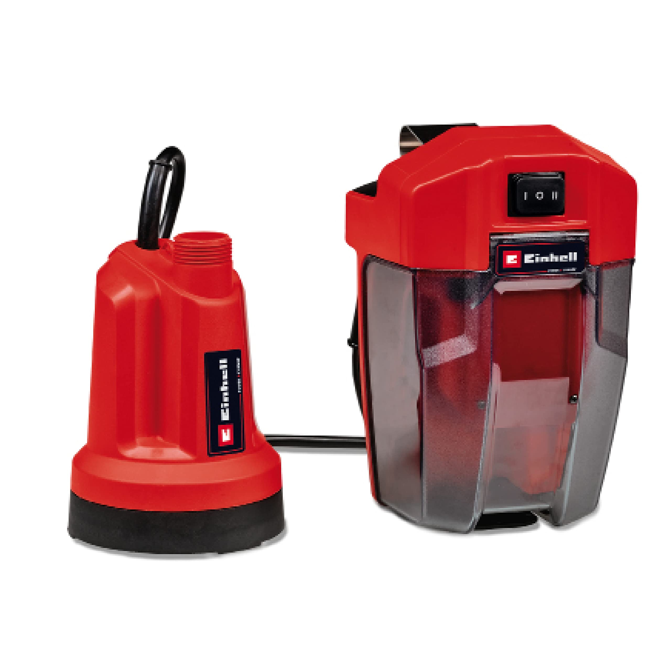 Einhell Pompe à eau claire sans fil GE-SP 18 LL Li-Solo | PXC | 18 V | 0,8 bar | débit 4500 l/h | hauteur 8 m | aspiration à plat jusqu’à 1 mm | sans batterie