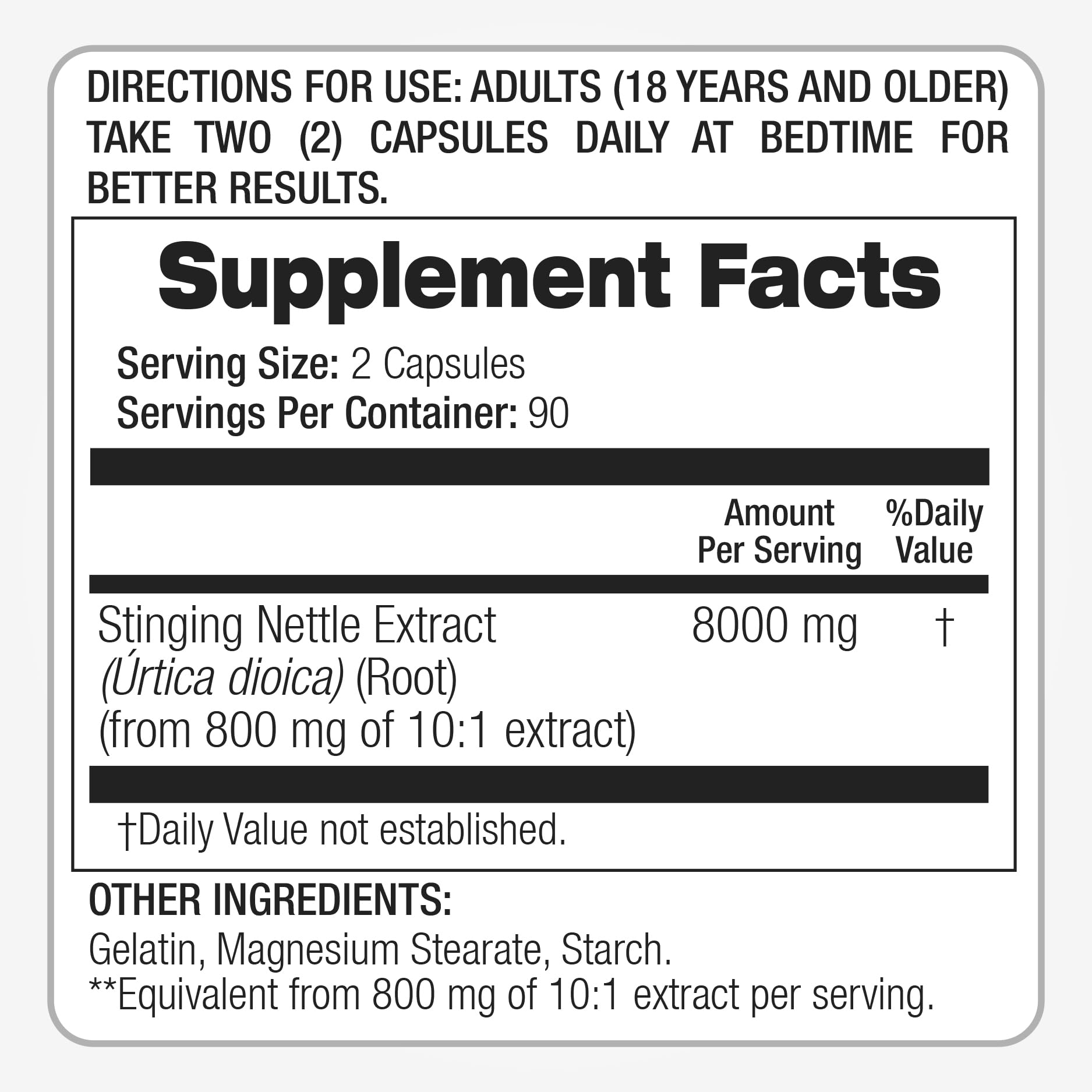 Stinging Nettle Root |180 Capsules | Stinging Nettle — Amazon image 6