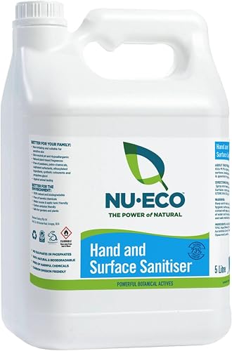 Bio-degradable Hygienic Hand and Surface Cleanser (Sanitiser) (Trigger Application) (5L) | with Powerful Botanical Actives