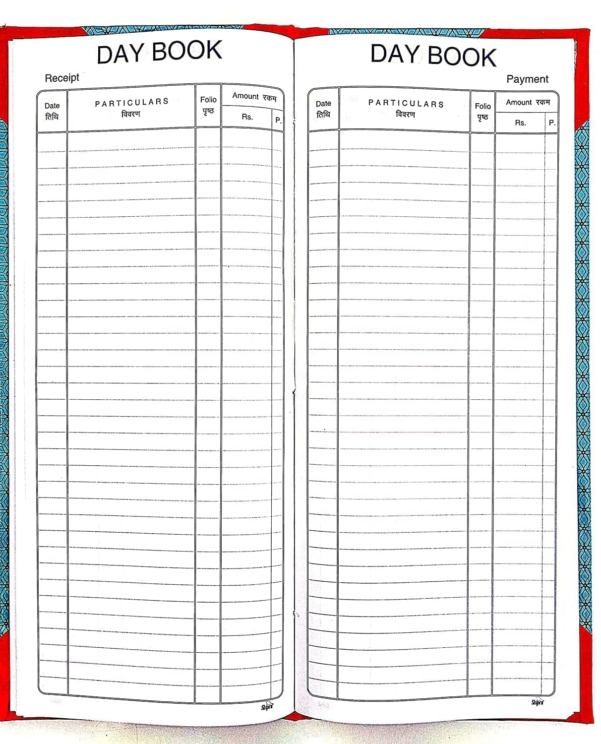 True-Ally Financial Record Day Book Register | 100 Pages, 14 x 6 Inch | 80 GSM Paper | Daily Accounting Ledger for Office, School, Business & Hospital Use