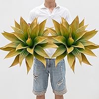 Vista 14 de Planta artificial de 22 pies, plantas de agave artificiales, plantas artificiales para exteriores, plantas artificiales para exteriores, macetas