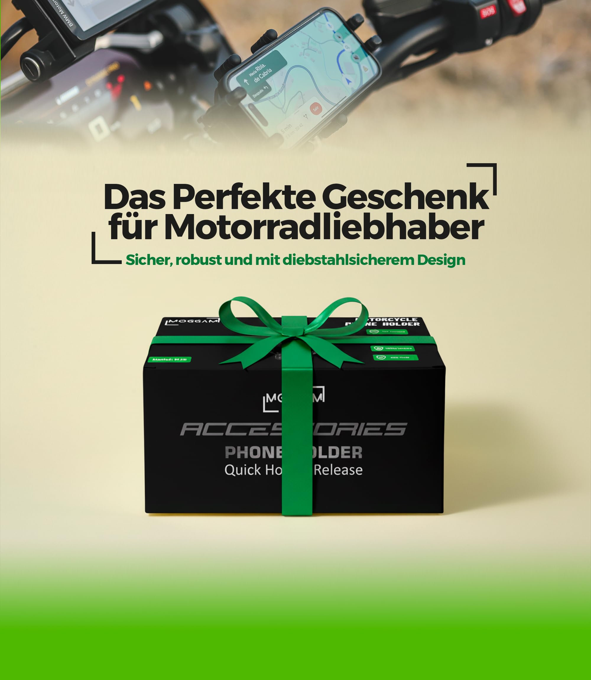 Handyhalterung Motorrad Trail Ultra Robust Antivibration Diebstahlschutz Kompatibel Ruggerisierte Smartphones 5.4 bis 7.2 Zoll Sichere Lenker Montage für Adventure Enduro Touring Offroad
