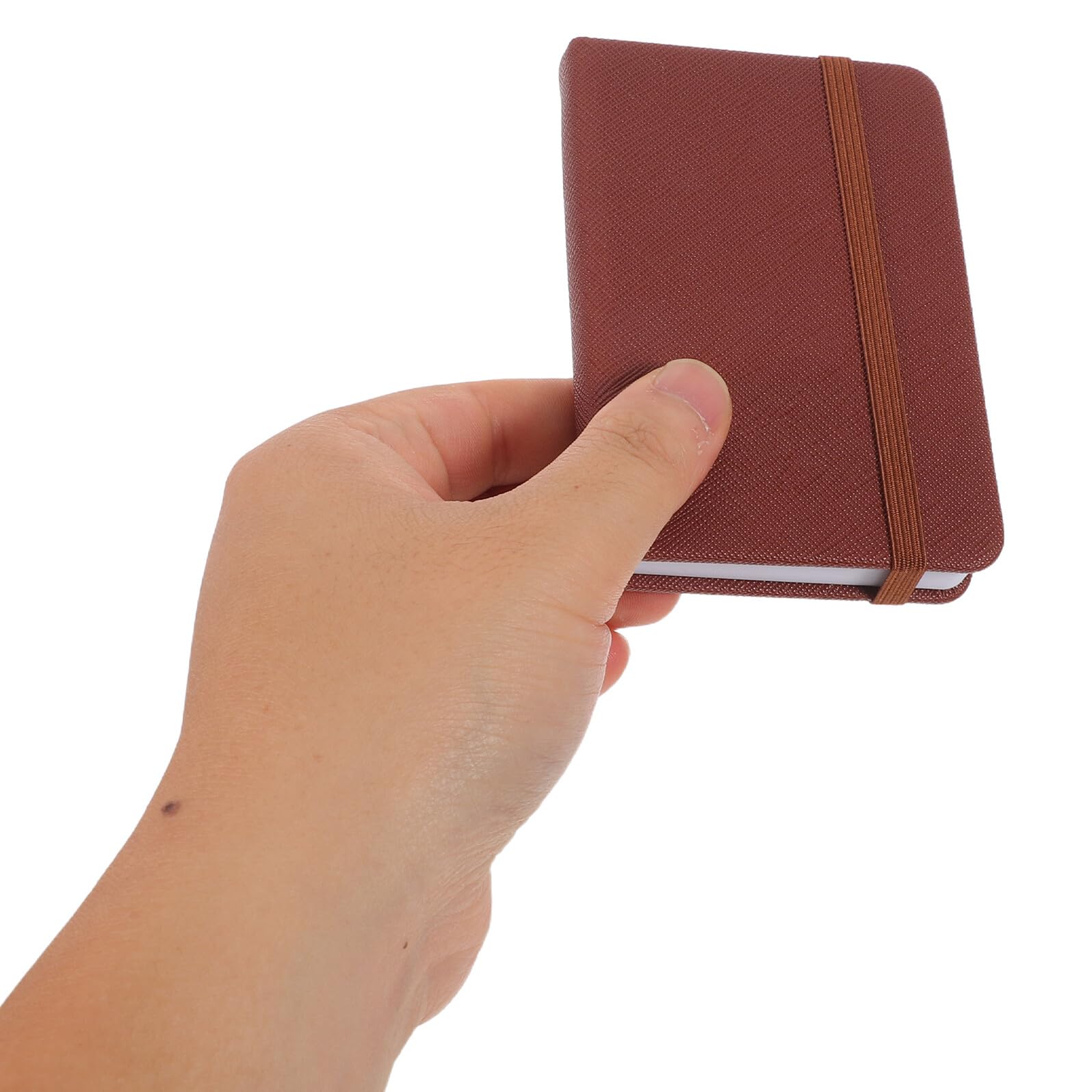 TOPBATHY 10 Stück A7 Kleiner Taschennotizblock aus Pu Leder, Rosa | Liniertes Papier, Glatte Schreibfläche, Minimalistisches Hardcover, Schulanfang Deko