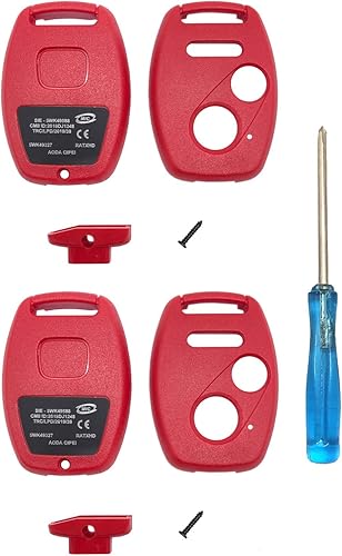 Miniatura 9 de Funda de repuesto para llavero de entrada sin llave sin necesidad de corte, compatible con Honda Accord Civic 2003-2012 CR-V Pilot 2005-2006 Pilot