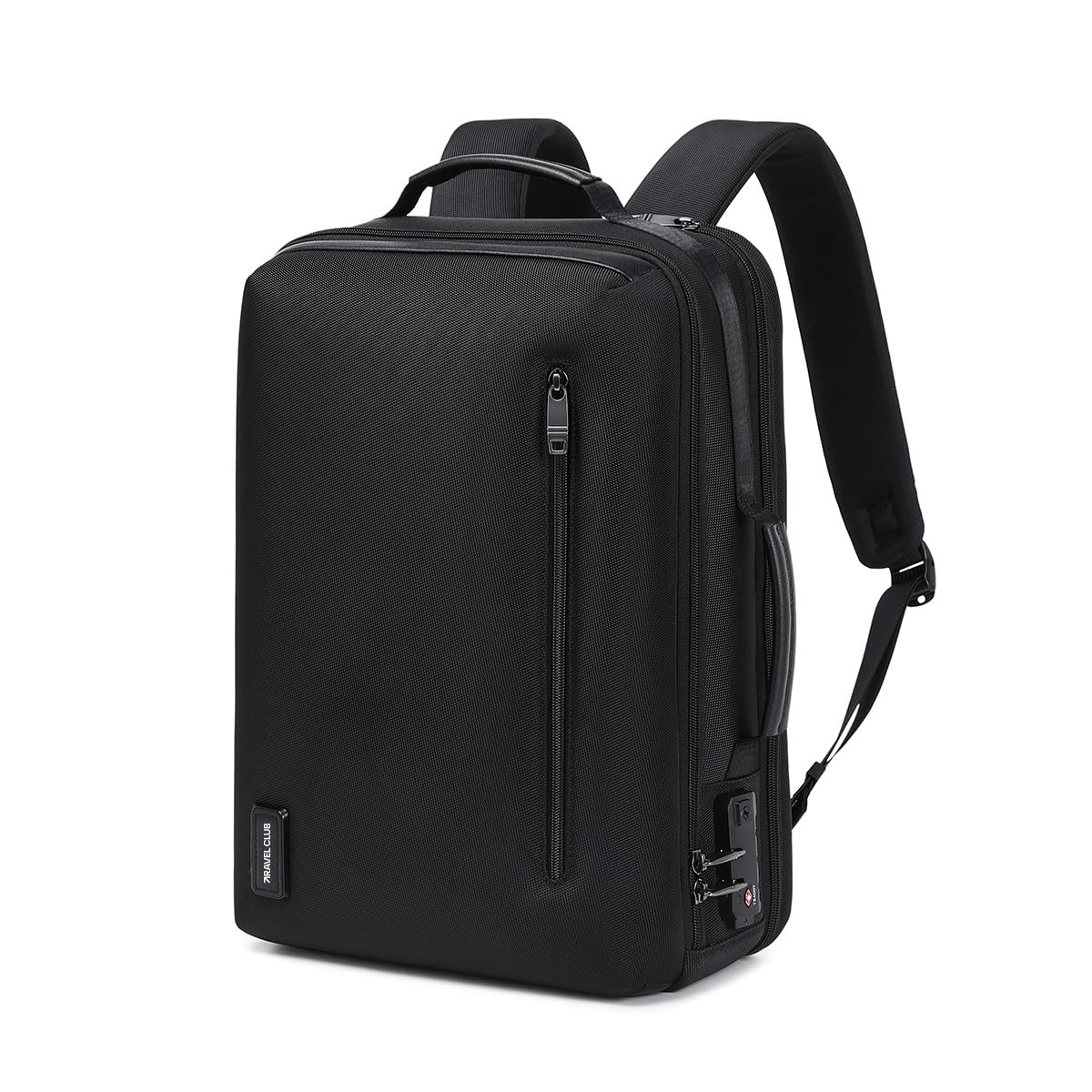 TRAVEL CLUB- VENTURE Briefpack 25 Liters Water Resistant, Premium Nylon Laptop Backpack with Flat-Open Laptop and Tablet Sleeve, Side Handle and Trolley Sleeve for Men and Women, Black (B0D9DF7S51) Amazon Price History, Amazon Price Tracker