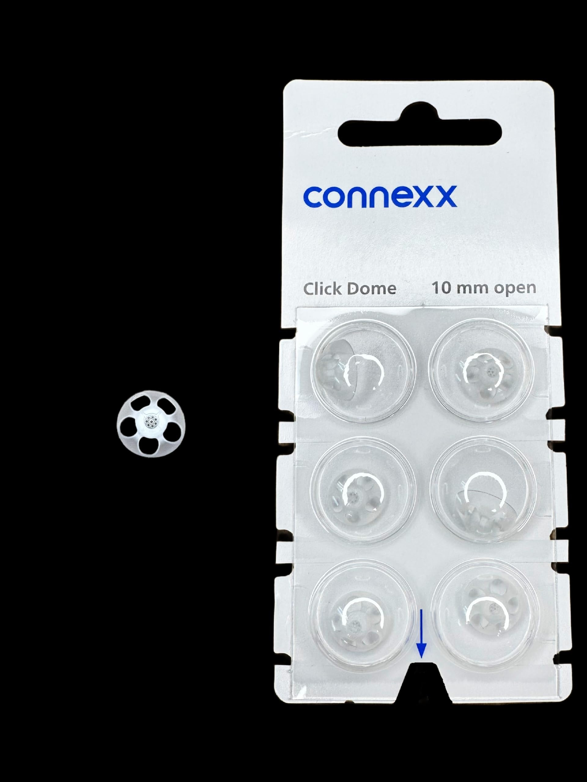 Connexx Accessories Siemens / Rexton Click Domes (6 domes) NEW Blister Pack (10mm Open)