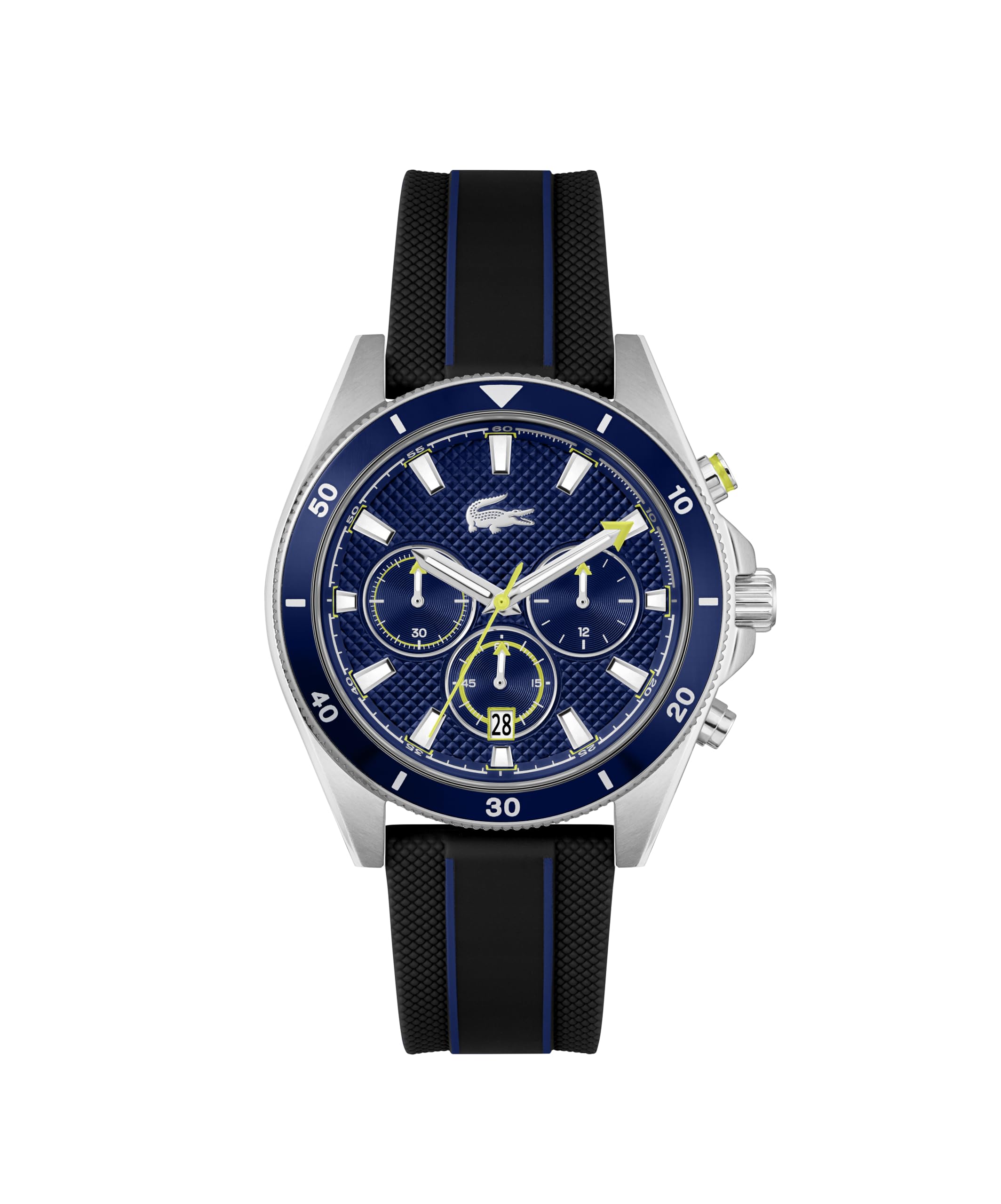 Lacoste Men's Mainsail Blue Dial & Blue Silicone Strap Watch