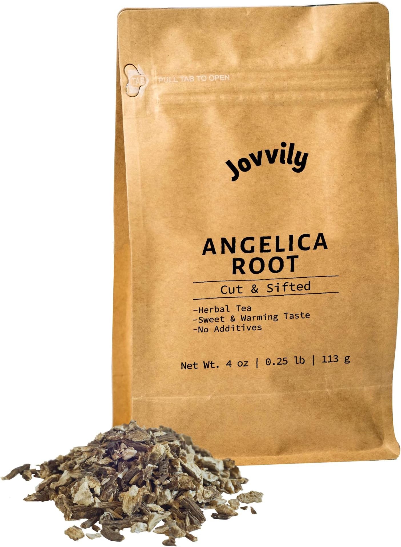 Angelica Root - 4 oz - Cut & Sifted - Herbal Tea