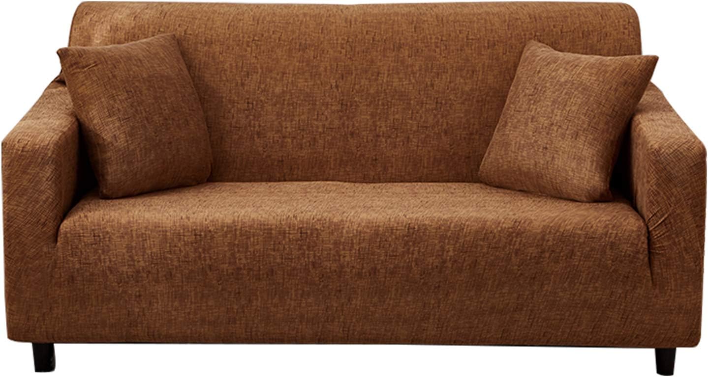 Hotniu Plaid Stretch Sofa Slipcover, Soft & Washable Sofa Couch Cover, Non-Slip Sofa Cover with Elastic Bottom