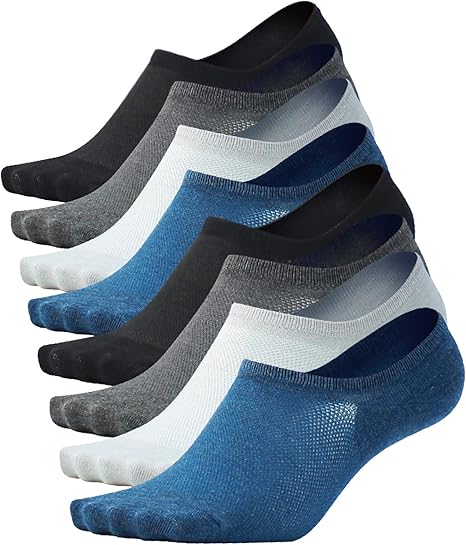 Amazon Pienilo 靴下 メンズ くるぶし 夏用 フットカバー 脱げない 浅履き カバーソックス 男性用 黒 25 27cm 4足 8足セット カラー 8 フットカバー スニーカーソックス 通販