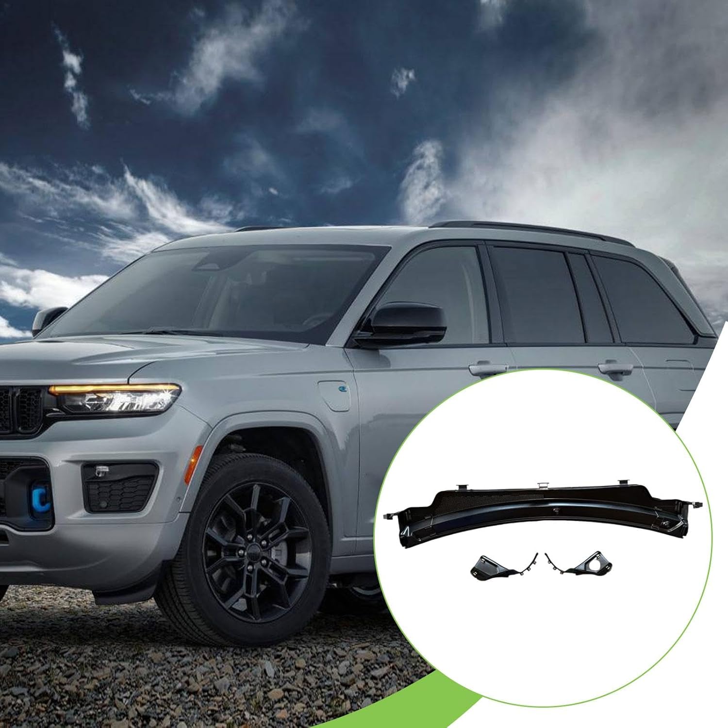 JicSuXi グランド用フロントガラスウィンドウワイパーグリルフードワイパーカウルトップ55112907AFデフレクター交換修理パ