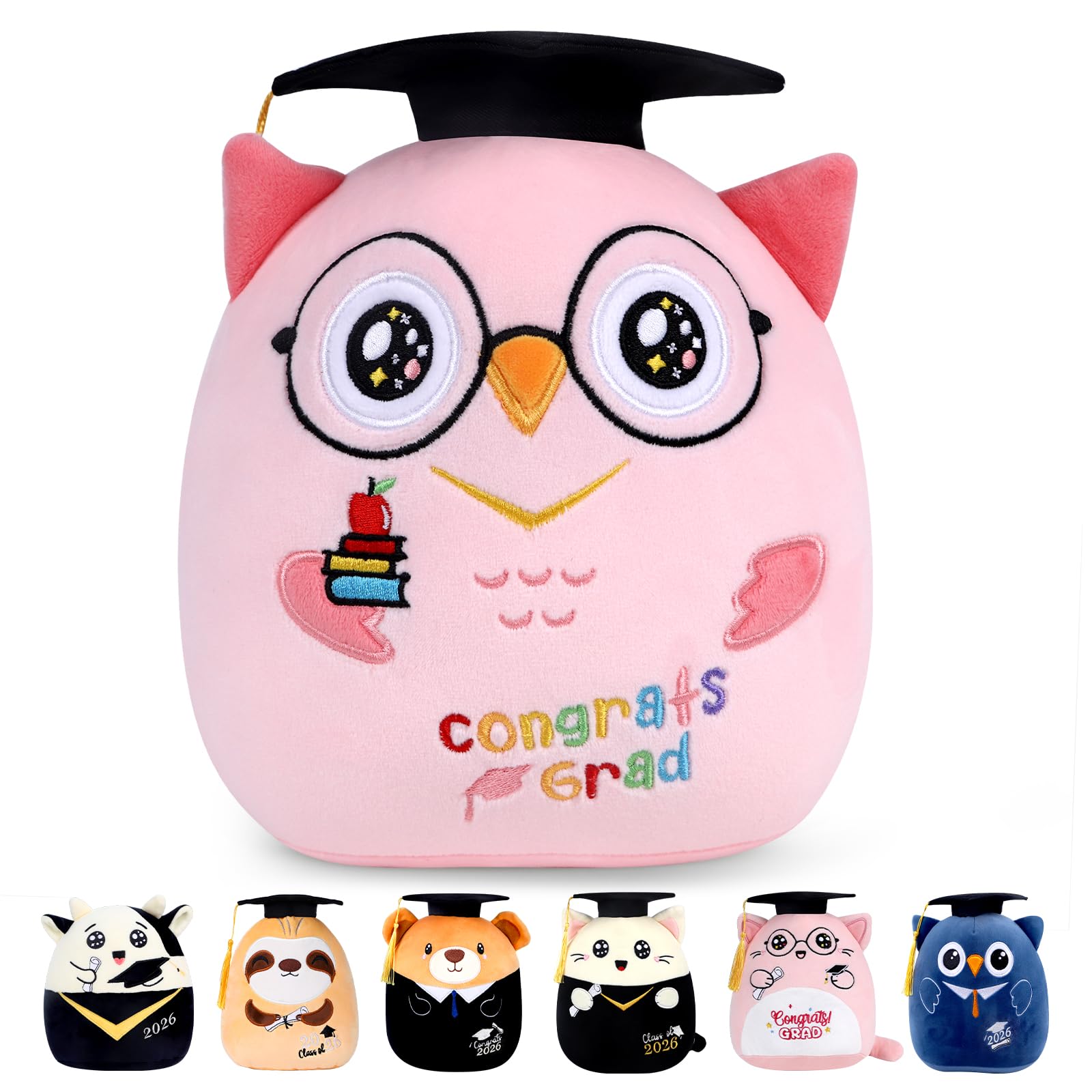 Amazon.com: refavor Pink Owl Kindergarten Graduation Stuffed