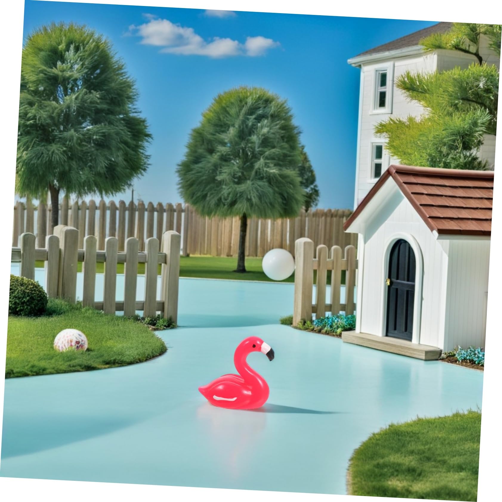 Yardwe Statuine Mini Fenicottero in Resina 100 Pezzi per Decorazioni