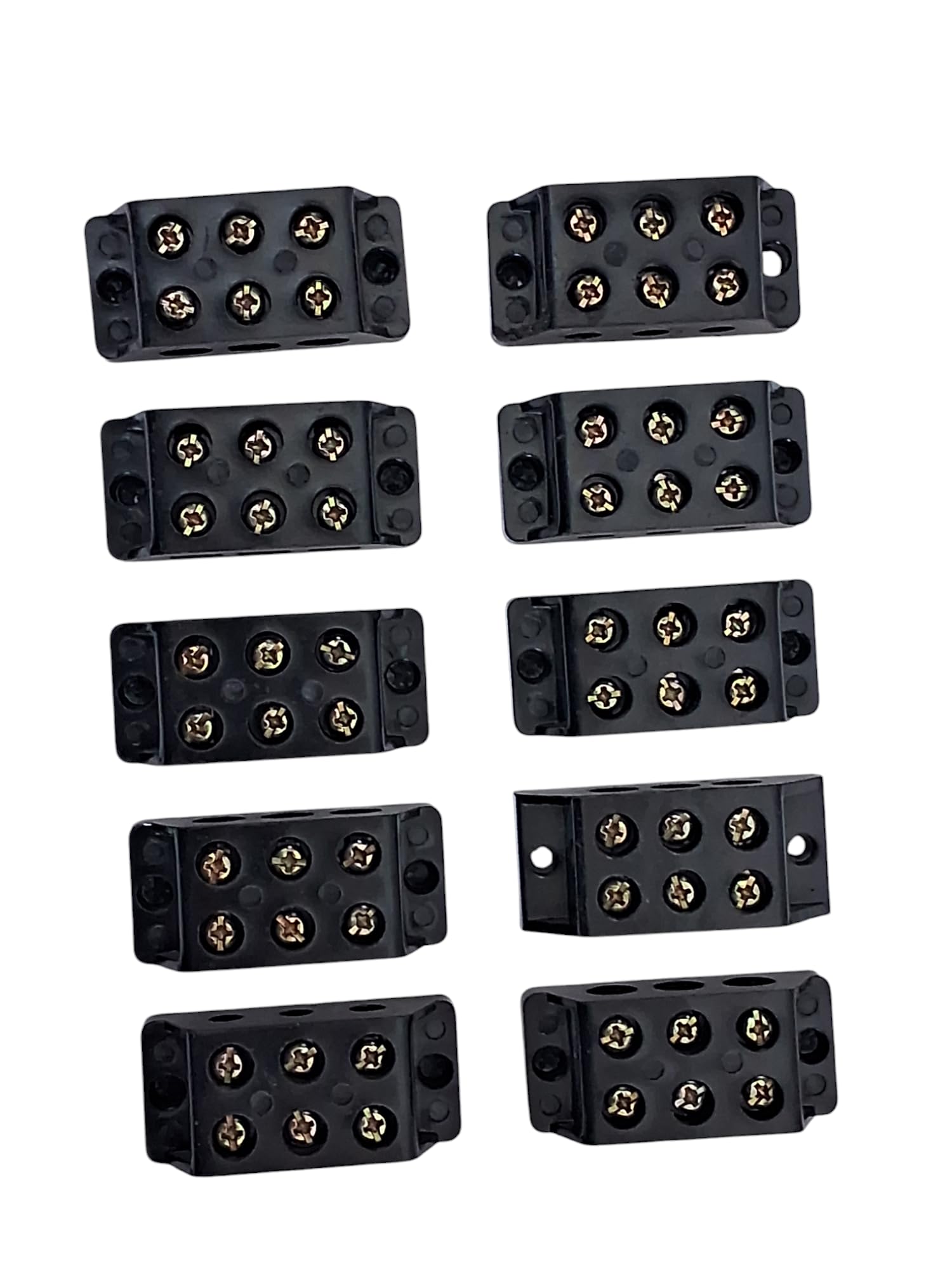 Control Panel 30A 3 Ways Bakelite Connector Strip (Close type) Double Row # Black Colour Terminal (Pack of 10)-image-30